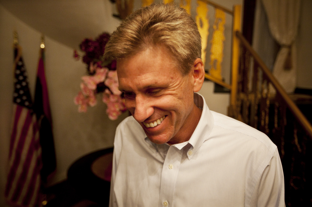 U.S. officials and Libyan militiamen met to discuss the deteriorating security in Benghazi just two days before the attack that killed Ambassador Chris Stevens and three other Americans. Stevens is shown here at the consulate in June.