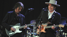 Bob Dylan performs on stage during the 21st edition of the Vieilles Charrues music festival on July 22, in Carhaix-Plouguer, western France. Bob Dylan performs on stage during the 21st edition of the Vieilles Charrues music festival on July 22, in Carhaix-Plouguer, western France.