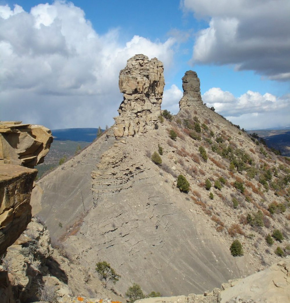 Chimney Rock, in southwestern Colorado.