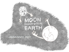 Moon receding from Earth. Moon receding from Earth.
