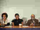 From left to right, the panel included Terri Lyne Carrington, Lizz Wright, Jimmy Heath and Antonio Hart.