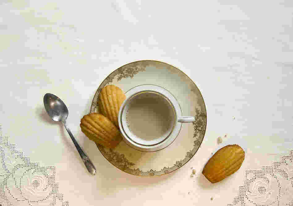 "She sent out for one of those short, plump little cakes called petites madeleines, which look as though they had been moulded in the fluted scallop of a pilgrim's shell." (Swann's Way)