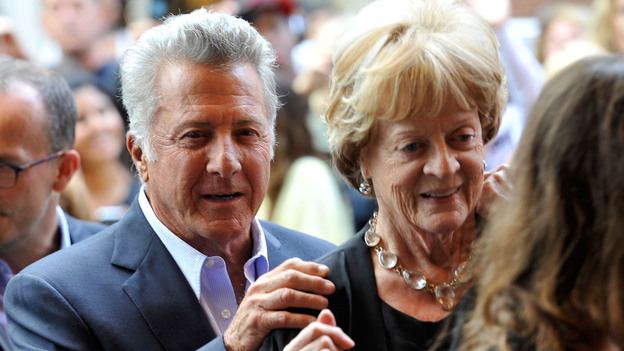 Director Dustin Hoffman and actress Maggie Smith arrive at the Quartet Premiere at the 2012 Toronto International Film Festival on September 9, 2012.