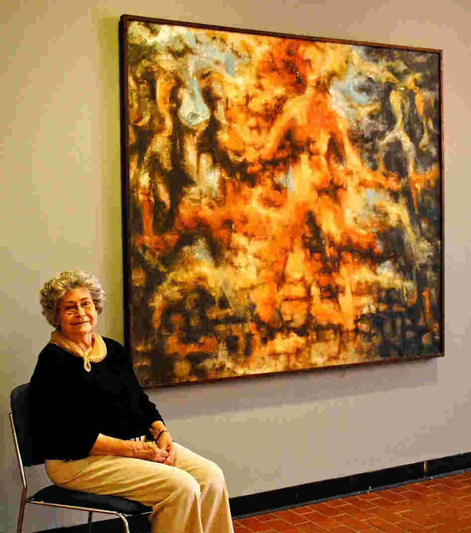 Marleah Kaufman Hobbs, 89, was a fine arts graduate student at Ole Miss in 1962 during the campus riots. Back then, she painted Burning Man in response to the violence. Marleah Kaufman Hobbs, 89, was a fine arts graduate student at Ole Miss in 1962 during the campus riots. Back then, she painted Burning Man in response to the violence.