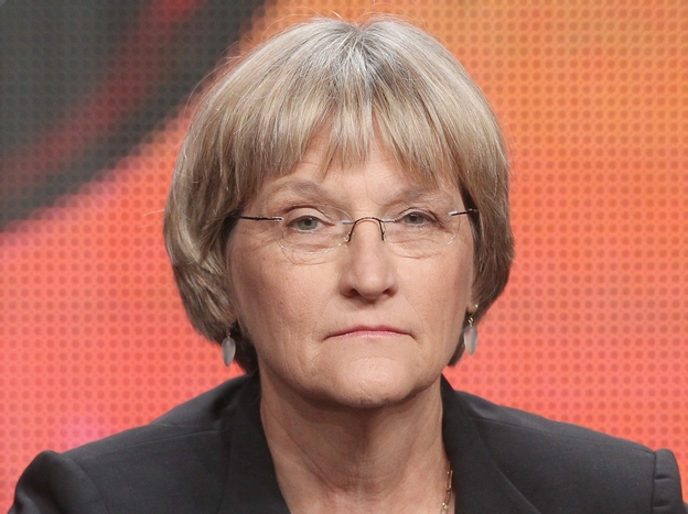 Historian Drew Gilpin Faust speaks onstage at the American Experience <em>Death and the Civil War</em> panel in July.