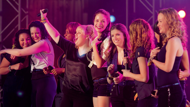 The Bellas battles the boys in Pitch Perfect (Unoversal Pictures)