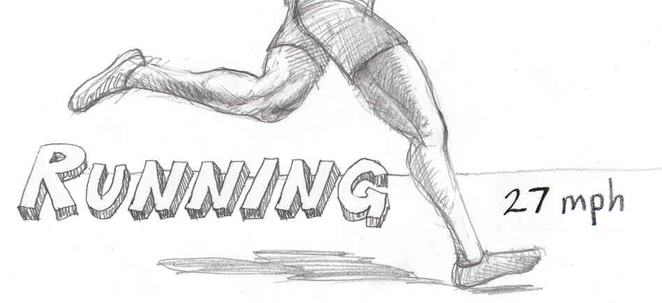 Runner running. Runner running.