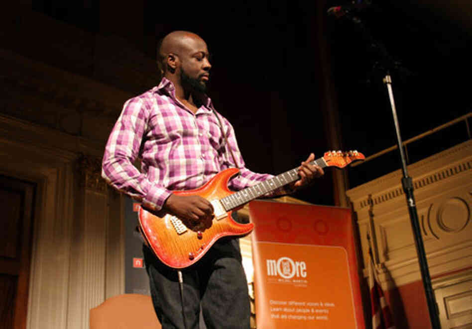 Wyclef Jean performed songs while at Sixth & I synagogue in Washington, D.C., to talk about his new book with Tell Me More Host Michel Martin. Wyclef Jean performed songs while at Sixth & I synagogue in Washington, D.C., to talk about his new book with Tell Me More Host Michel Martin.
