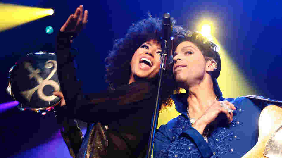 Andy Allo and Prince performing last July in Rotterdam, Netherlands.