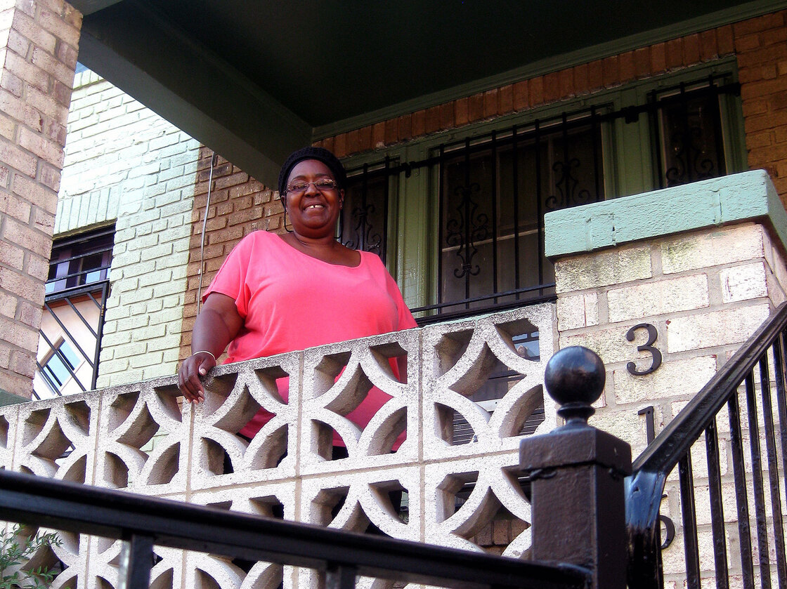 Mechelle Baylor's home in the Shaw area of Washington, D.C., has been in her family since 1929. She says she's seen her neighborhood change a lot as her neighbors move out and higher-income earners move in.
