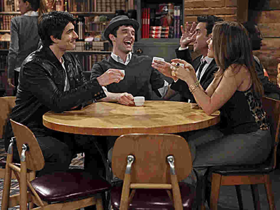 Brandon Routh, Michael Urie, David Krumholtz and Sophia Bush of Partners. Brandon Routh, Michael Urie, David Krumholtz and Sophia Bush of Partners.