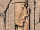 Alfredo Ramos Martinez painted Head of a Nun, tempera on newspaper, in 1934. Alfredo Ramos Martinez painted Head of a Nun, tempera on newspaper, in 1934.