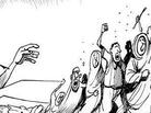 Patrick Chappatte made this drawing for the International Herald Tribune back in 2006, following a controversy over Danish cartoons that mocked the Prophet Muhammad. Patrick Chappatte made this drawing for the International Herald Tribune back in 2006, following a controversy over Danish cartoons that mocked the Prophet Muhammad.