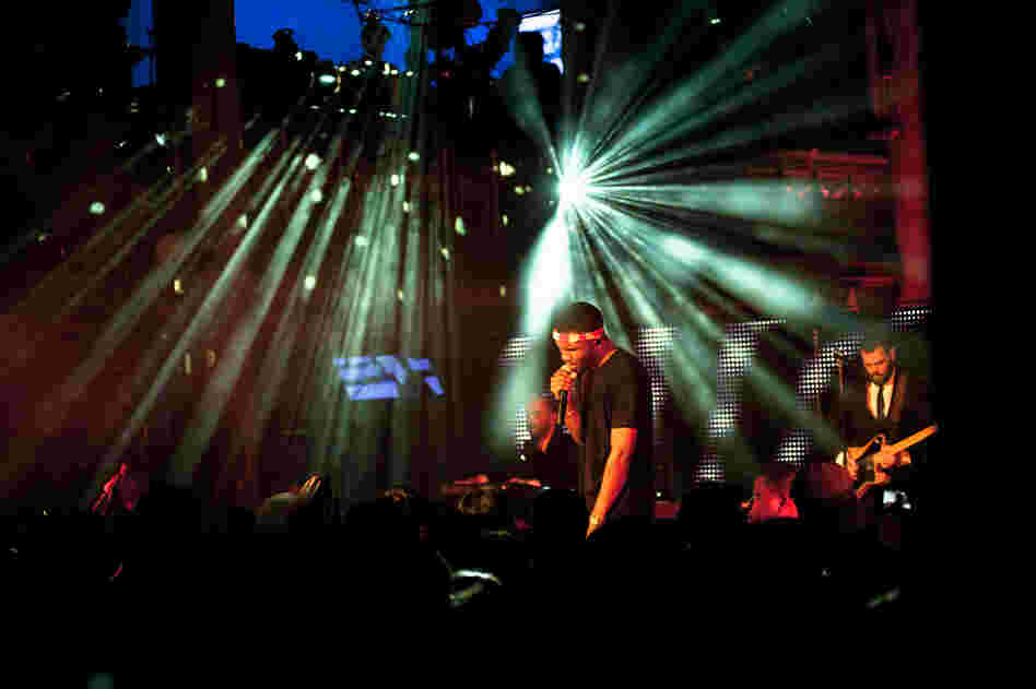 Frank Ocean performs at Angel Orensanz Foundation for the Arts. The special show was announced that day and a few hundred lucky fans were able to RSVP for free tickets.