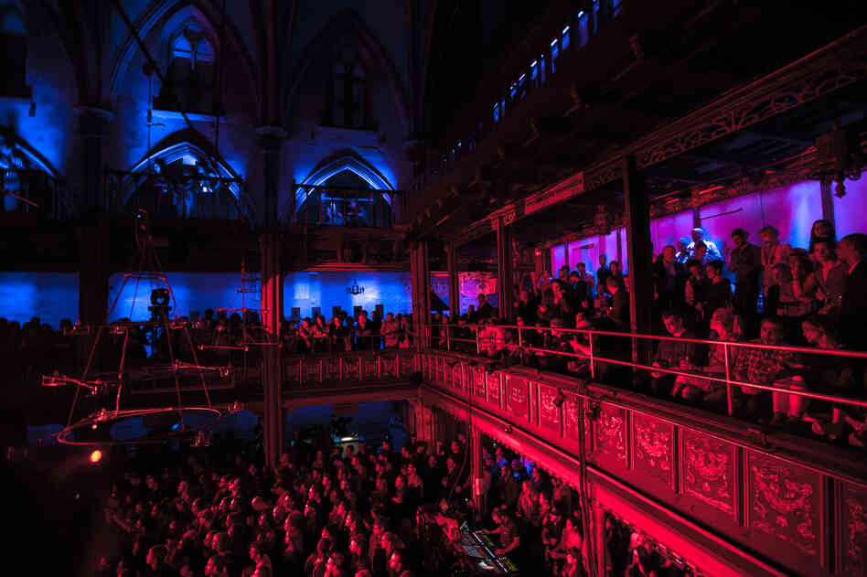 The audience filled three levels in the intimate, 300-person capacity venue.