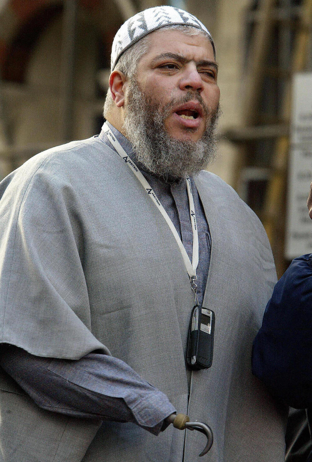 The British cleric Abu-Hamza al Masri, seen here in February 2003, is set to be extradited to the United States to face terrorism charges linked to the taking of 16 hostages in Yemen in 1998 and setting up a terrorist training camp in rural Oregon.
