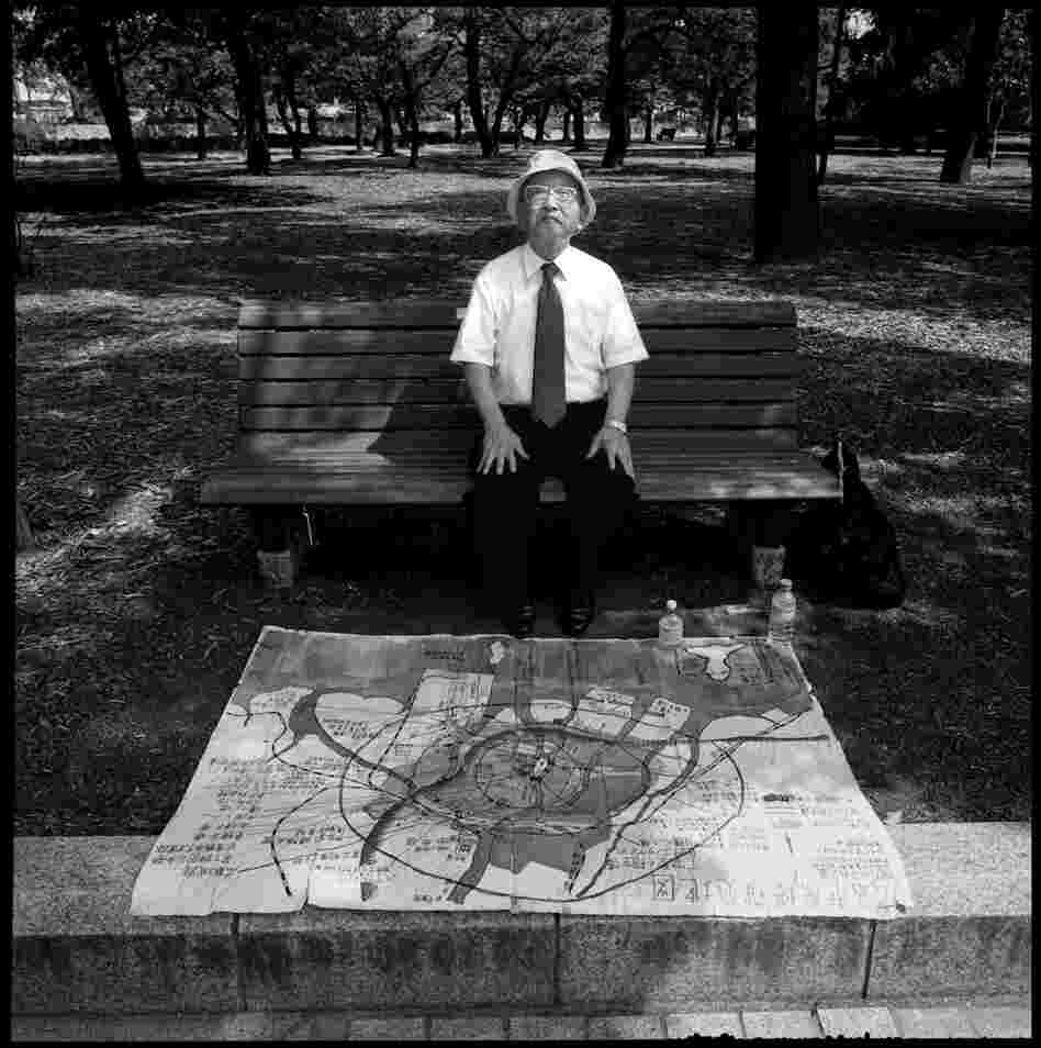 Hiroyuki Miyagawa. "I didn't go to school that day because I suffered from a strange allergy. The 300 [meters'] extra [distance] from the hypocenter saved my life. My father was a school principal. He survived ... but he felt responsible for the loss of students and teachers. He spent the rest of his life helping [their] families find jobs and get money."