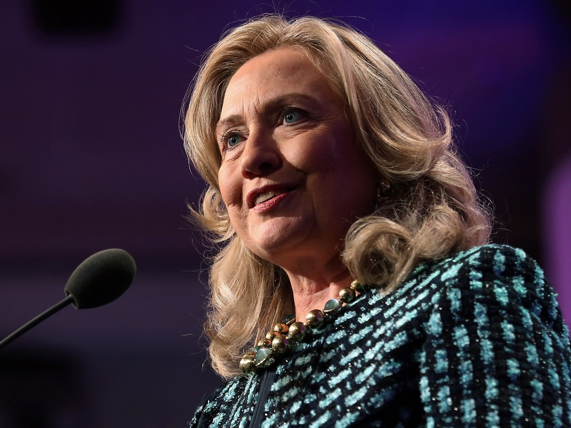 Secretary of State Hillary Clinton speaks to participants of the Clinton Global Initiative meeting on September 24, 2012 in New York City.