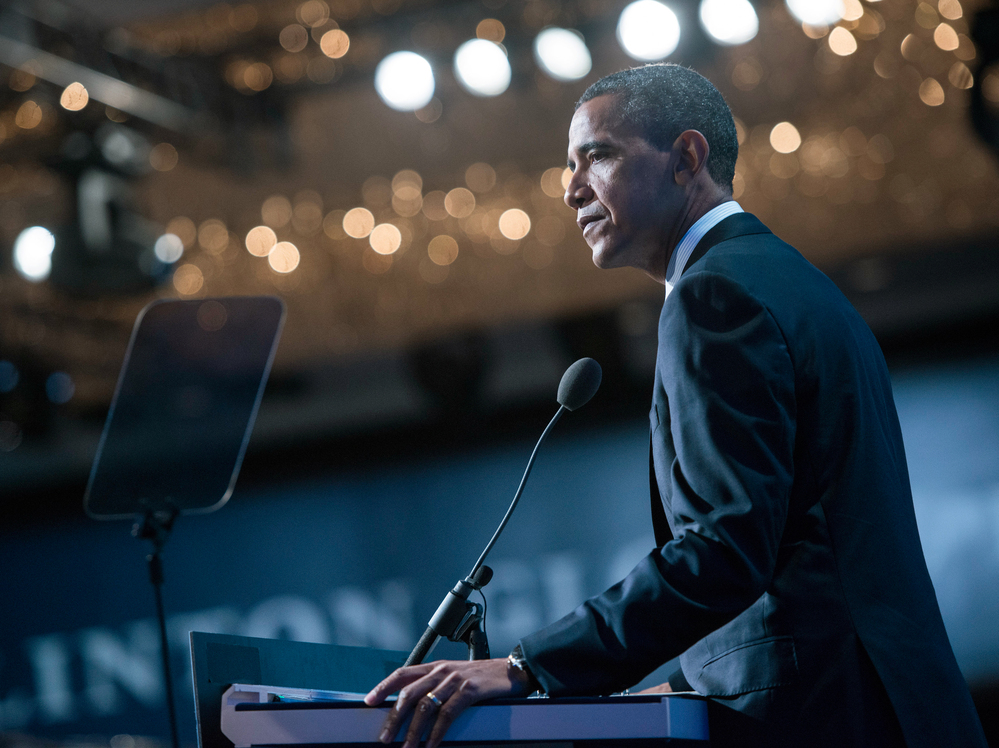 President Obama talked of the world's need to crack down on human trafficking at the Clinton Global Initiative annual meeting in New York on Tuesday.