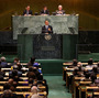 President Obama at the U.N. General Assembly this morning.