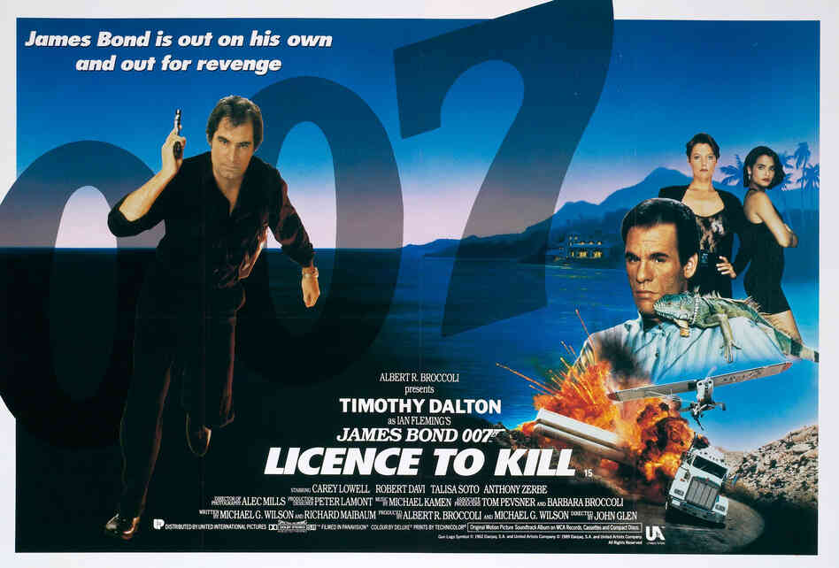 1989: During the 1980s, photography was at the forefront of the new realism in art. The aim with the License to Kill poster campaign was to produce images that were real but at the cutting edge of what was artistically possible. Art director: Robin Behling. Photography by Keith Hamshere and Douglas Kirkland.