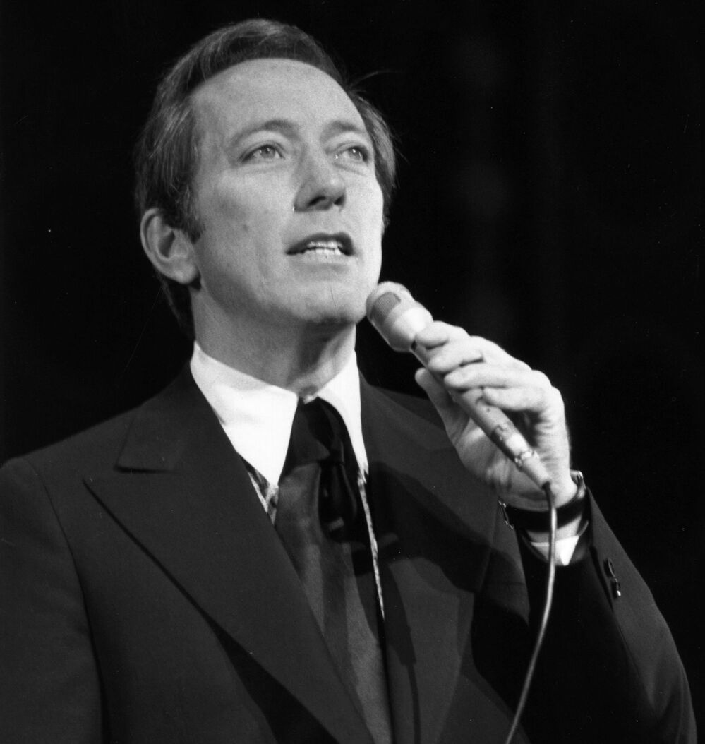 Singer Andy Williams in 1970.