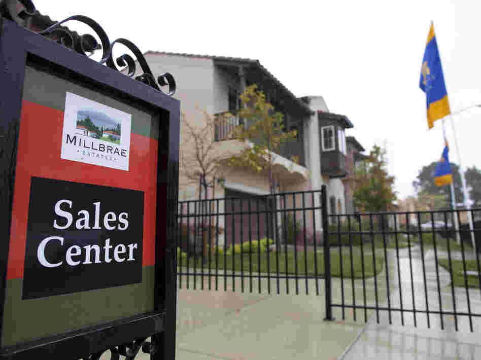 Model homes at a new development in Millbrae, Calif., earlier this year.