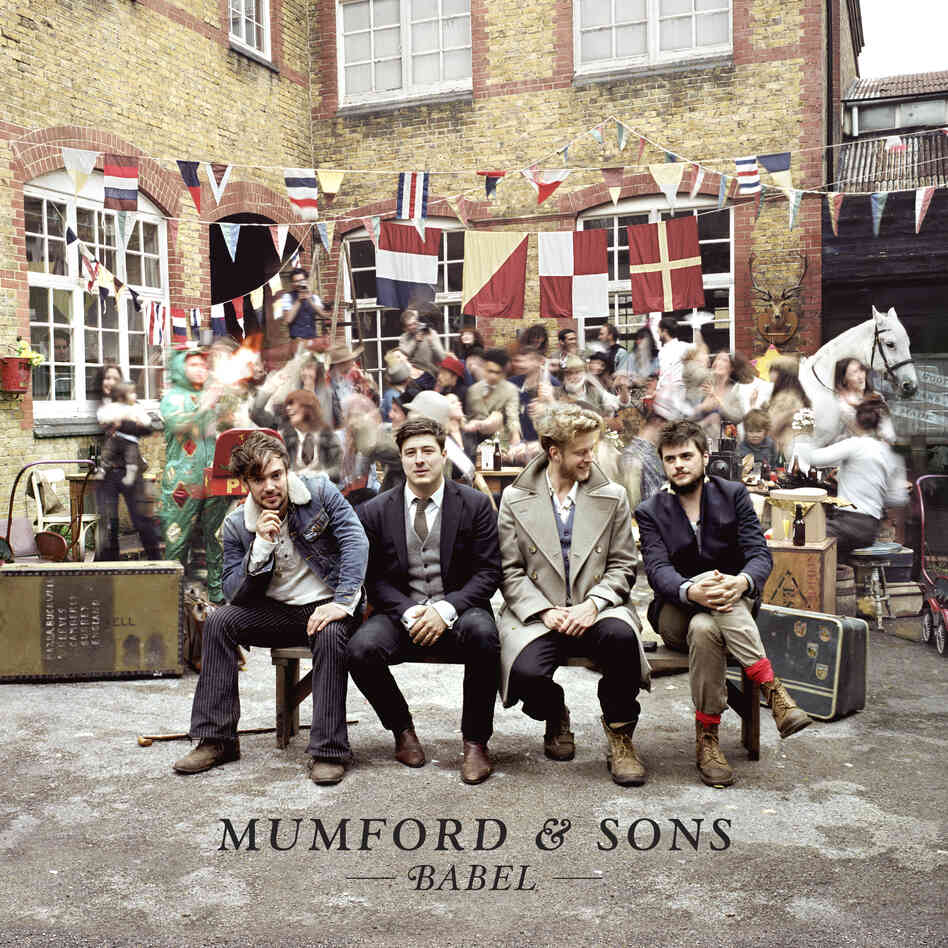 Mumford & Sons is led by singer Marcus Mumford (second from left). The band's second album, Babel, was released on Sept. 25 and is on pace to be the highest-selling debut of 2012.