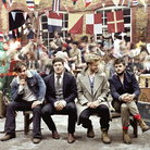 Mumford & Sons is led by singer Marcus Mumford (second from left). The band's second album, Babel, was released on Sept. 25 and is on pace to be the highest-selling debut of 2012.