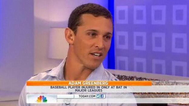 Adam Greenberg, who's going to get another chance to bat, on NBC's The Today Show. (NBC.com)