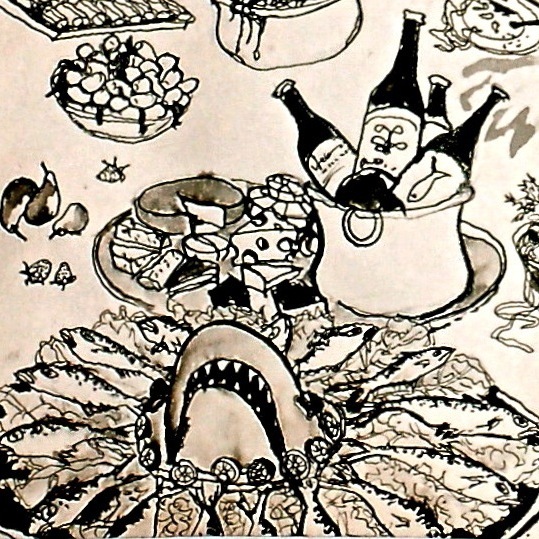 Food on a table