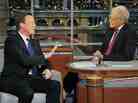 British Prime Minister David Cameron chats with talk show host David Letterman on Wednesday, September 26, 2012. British Prime Minister David Cameron chats with talk show host David Letterman on Wednesday, September 26, 2012.