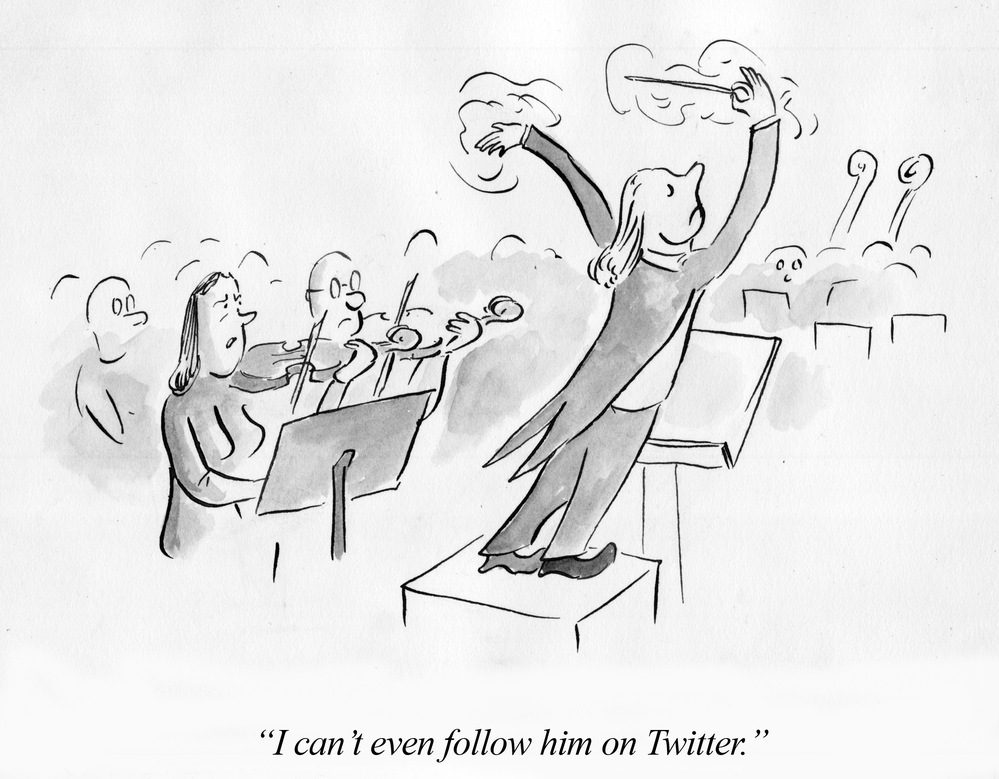 "I can't even follow him on twitter."