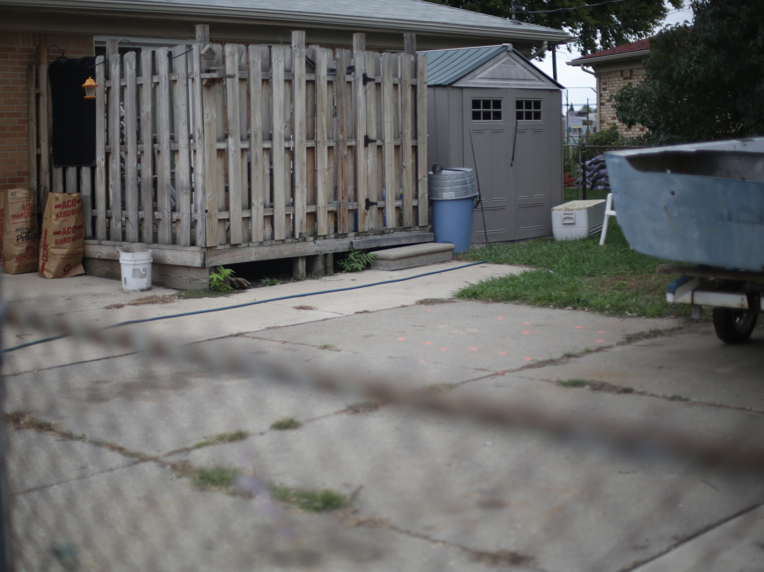What lies beneath? The driveway in Roseville, Mich., where soil samples will be taken to see if human remains — possibly Jimmy Hoffa's — are buried there.