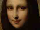 A closeup from the portrait that a Swiss foundation says is an early "Mona Lisa" by Leonard Da Vinci.