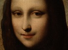 A closeup from the portrait that a Swiss foundation says is an early "Mona Lisa" by Leonard Da Vinci. A closeup from the portrait that a Swiss foundation says is an early "Mona Lisa" by Leonard Da Vinci.