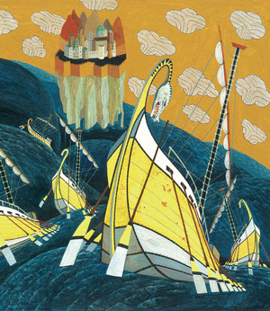 "He and his men traveled on across the uncharted sea, congratulating themselves on their escape. They were still lost, but they let the wind carry them forward, hoping they would soon reach land." "He and his men traveled on across the uncharted sea, congratulating themselves on their escape. They were still lost, but they let the wind carry them forward, hoping they would soon reach land."