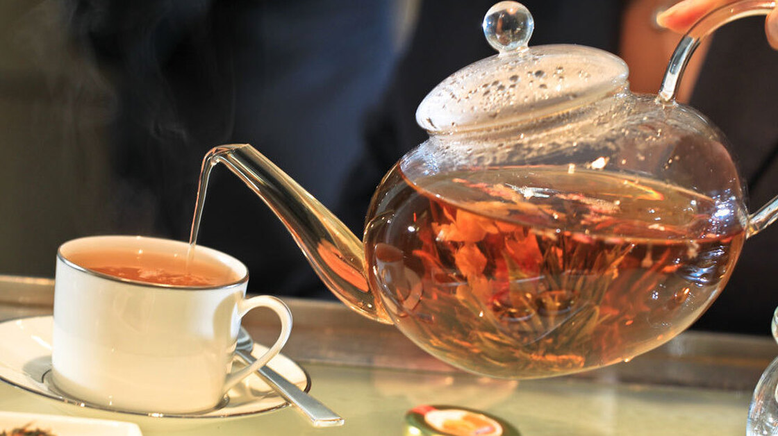 The Emperor's Himalayan lavender tea is popular at Washington, D.C.'s Park Hyatt Tea Room, but please don't put milk in it.