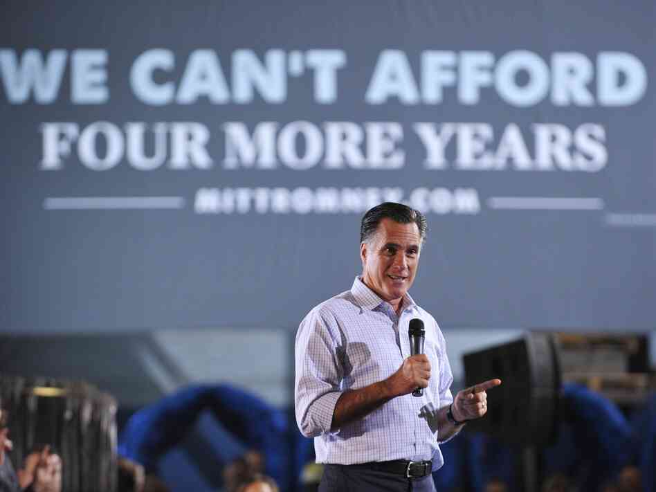 Republican presidential candidate Mitt Romney speaks during a roundtable discussion on manufacturing this Wednesday in Bedford Heights, Ohio.