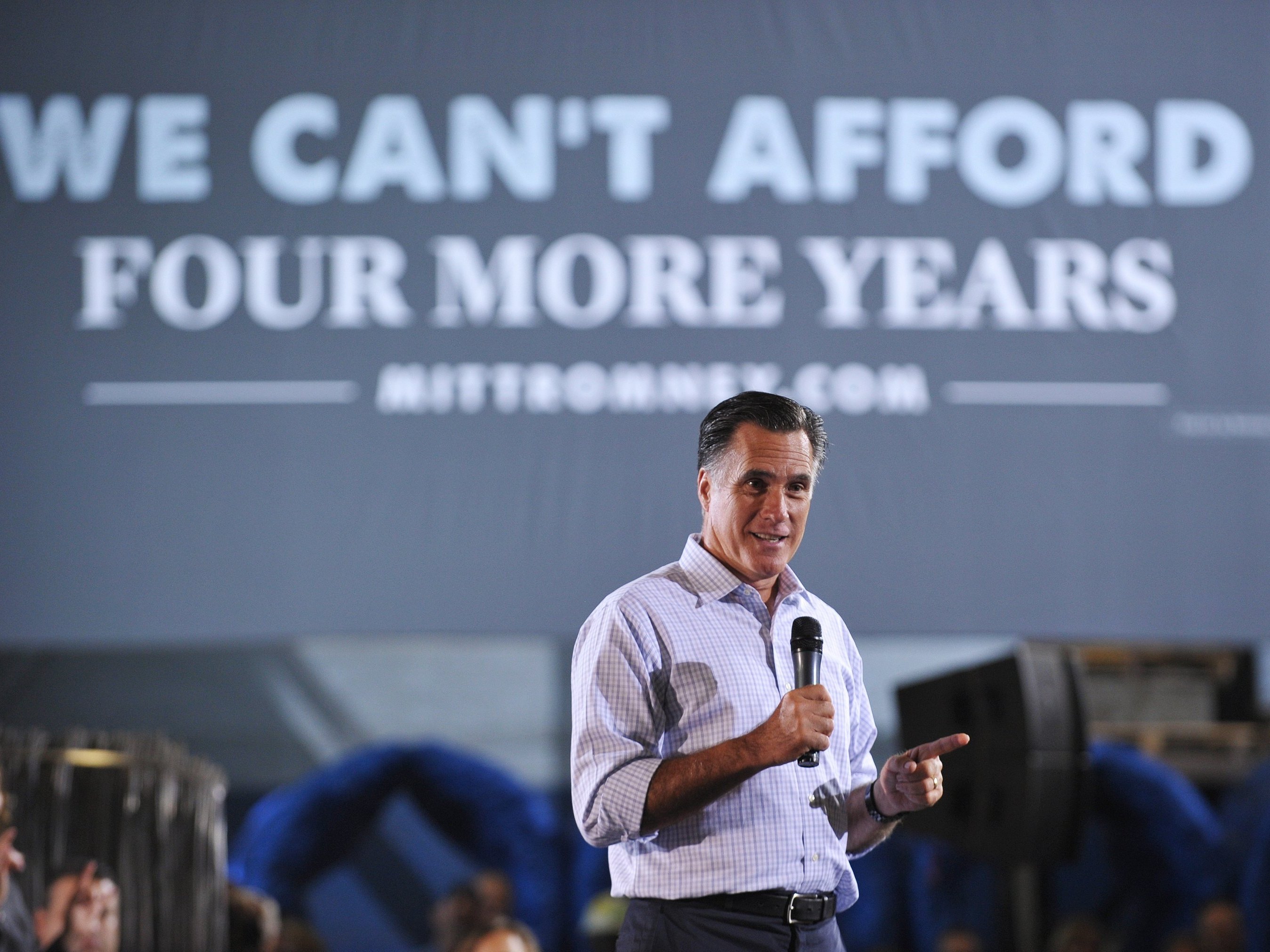 Republican presidential candidate Mitt Romney speaks during a roundtable discussion on manufacturing this Wednesday in Bedford Heights, Ohio.