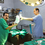 Local Syrian doctors prepare to treat a patient in a field hospital in Aldana, Syria, near the Turkish border. Each day, local and expatriate doctors take big risks to treat the wounded in rebel-held areas. Local Syrian doctors prepare to treat a patient in a field hospital in Aldana, Syria, near the Turkish border. Each day, local and expatriate doctors take big risks to treat the wounded in rebel-held areas.
