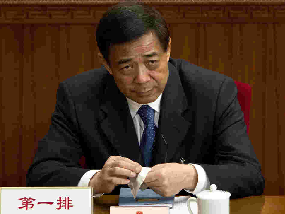 Bo Xilai, one of the country's most prominent politicians before he fell from grace this year, was expelled from the Communist Party on Friday. He is shown here in March