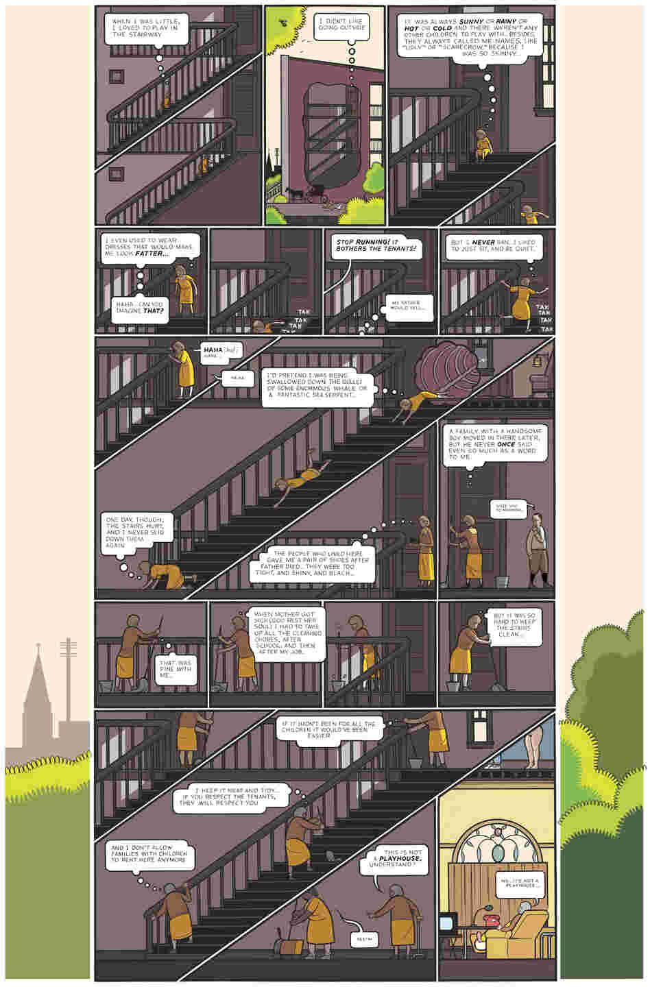 4: The award-winning creator of Jimmy Corrigan: The Smartest Kid on Earth presents an intricately illustrated, sprawling tale about the residents in a three-story Chicago apartment building, including a lonely single woman, a couple who are growing to despise each other and an elderly landlady.