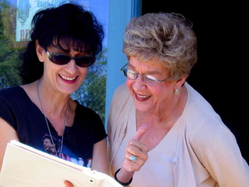 Janis Martin (right) with Rosie Flores.