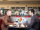 Bruce Willis and Joseph Gordon-Levitt play different versions of the same character in the time-travel thriller Looper. Bruce Willis and Joseph Gordon-Levitt play different versions of the same character in the time-travel thriller Looper.