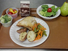 Michelle Kloser, School Nutrition Director for the West Salem School District in Wisconsin took this picture of Thursday's lunch, which includes baked chicken and rosemary potatoes. Michelle Kloser, School Nutrition Director for the West Salem School District in Wisconsin took this picture of Thursday's lunch, which includes baked chicken and rosemary potatoes.