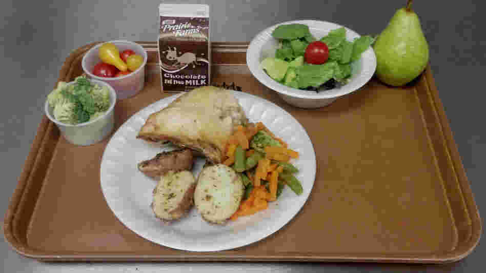 Michelle Kloser, School Nutrition Director for the West Salem School District in Wisconsin took this picture of Thursday's lunch, which includes baked chicken and rosemary potatoes.