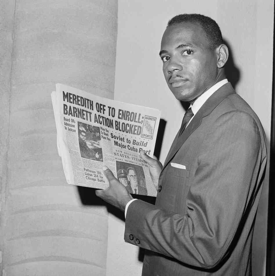 James Meredith was the first African-American student at the University of Mississippi. The school had originally rejected his application, and a legal battle ensued. In 1962, segregationists protesting his admittance to Ole Miss led to bloody riots on campus.