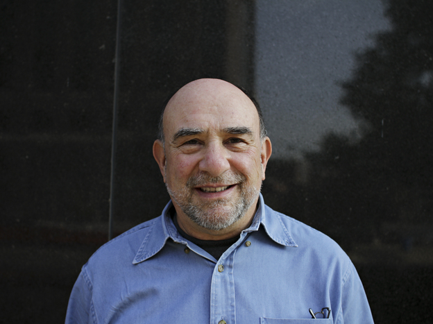 Philip Schultz visits NPR headquarters in Washington on Monday.