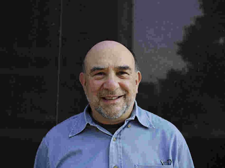 Philip Schultz visits NPR headquarters in Washington on Monday.